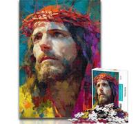 Adult Jigsaw Jesus Art Jigsaw Puzzles for Adults 1000 Pieces,Toys Educational Games Stress Relieving Great Gifts And Toys 50x75cm