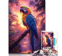 Adult Jigsaw Jungle Parrot Jigsaw Puzzles for Teenagers 1000,Family Game Stress Reliever Difficult Challenge Secret Santa Gifts 26x38cm