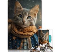 Adult Jigsaw Little Prince Cat 1000 Piece Jigsaw Puzzles for Adults,Interesting Stress Reduction Parent-child Interaction 26x38cm