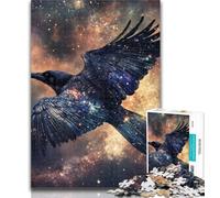 Adult Jigsaw Magic Crow Jigsaw Puzzle 1000 Pieces for Teenagers,Stress Reliever Difficult Challenge Unique Home Decor And Gifts 26x38cm