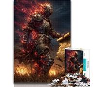 Adult Jigsaw Magic Knight 1000 Piece Jigsaw Puzzles for Adults Gifts,Educational Games Home Decoration Artists Collection, Fine Art 50x75cm