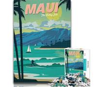 Adult Jigsaw Maui Jigsaw Puzzle 1000 Pieces for Teenagers,Challenging Game And Family Play Parent-child Interaction 75x50cm