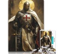 Adult Jigsaw Medieval Knights Jigsaw Puzzles for Adults 1000 Pieces,Toys Educational Games Stress Relieving Great Gifts And Toys 50x75cm
