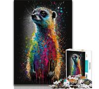Adult Jigsaw Meerkat Colourful Jigsaw Puzzles for Teenagers 1000 Piece,Educational Game for Birthday, Chrismas for And 14 Years Old (50x75cm)