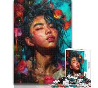 Adult Jigsaw Mysterious Boy 1000 Piece Jigsaw Puzzle for Adults And Teenagers,Vibrant And Unique Design Relaxing & Challenging Puzzle Experience 50x75cm
