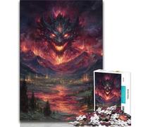 Adult Jigsaw Mysterious Dragon Adult Jigsaws 1000 Pieces Difficult,Toys Educational Games Stress Relieving Wishlist with Santa Claus (26x38cm)