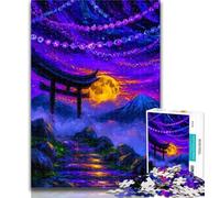 Adult Jigsaw Mysterious Torii Gate Puzzles for Adults Teens 1000 Pieces,for Educational Game Challenge Toy Unique Home Decor And Gifts 50x75cm