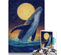 Adult Jigsaw Mysterious Whale 1000 Piece Jigsaw Puzzles for Teenagers,Train Your Brain And Hands Birthday Present, Gifts 50x75cm