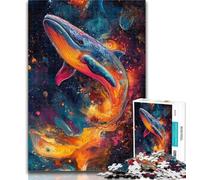 Adult Jigsaw Mysterious Whale Jigsaws Puzzles 1000 Pieces for Adults Gifts,Brain Teaser Game Wall Decoration Unique Birthday And Xmas Gifts 50x75cm