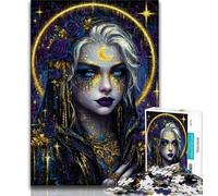 Adult Jigsaw Mystical Spirit Girl Jigsaw Puzzles 1000 Pieces for Adults Teens,for Age 14+ Impossible Game Best Gift for Adults And Teenagers (26x38cm)