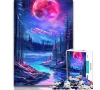 Adult Jigsaw Neon Winter Nature Puzzles for Adults Teens 1000 Pieces,Wall Decoration Unique Birthday And Xmas Gifts Suitable for And 14 26x38cm