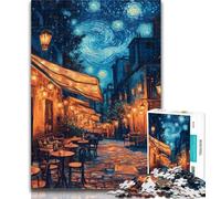 Adult Jigsaw Night Sky Street Puzzles for Adults Teens 1000 Pieces,for Educational Game Challenge Toy Unique Home Decor And Gifts 50x75cm