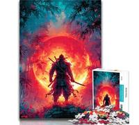 Adult Jigsaw Ninja Under The Blood Moon 1000 Piece Jigsaw Puzzles for Adults,Interesting Stress Reduction Parent-child Interaction 50x75cm