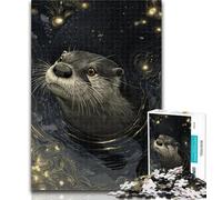 Adult Jigsaw Otter Jigsaw Puzzles 1000 Pieces for Adults Teens,for Age 14+ Impossible Game Best Gift for Adults And Teenagers 50x75cm