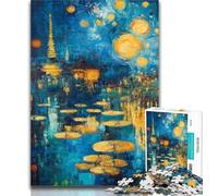 Adult Jigsaw Painting by Night sky 1000 Pieces Jigsaw Puzzles for Adults And Teens,Classic Educational Games Beautiful Decoration 26x38cm