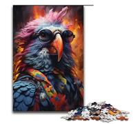Adult Jigsaw Painting Colorful Parrot 1000 Piece Puzzle Paper Puzzle for Adults & Kids Age 14 Up Educational Toy 1000 PCS(38x26cm)