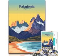 Adult Jigsaw Patagonia Argentina Landscape 1000 Piece Jigsaw Puzzles for Teenagers Gifts,Educational Game Challenge Toy for Women And Men 26x38cm