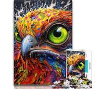 Adult Jigsaw Psychedelic Bird Eagle Jigsaw Puzzles 1000 Pieces for Adults Teens,for Age 14+ Impossible Game Best Gift for Adults And Teenagers 26x38cm
