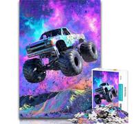 Adult Jigsaw Psychedelic Off-road Vehicle Jigsaw Puzzles for Teenagers 1000 Piece,Birthday Gift Idea for Adults, Family Game And Hobby 50x75cm