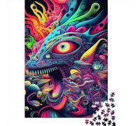 Adult Jigsaw Puzzle 1000 Abstract Psychedelic Puzzle Jigsaws for Adults Educational Game Challenge Toy 1000pcs (75x50cm)