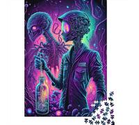 Adult Jigsaw Puzzle 1000 Alien Monster3 Puzzle Jigsaws Puzzles for Adults Educational Game Challenge Toy 1000pcs (38x26cm)