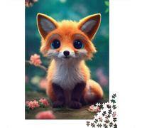 Adult Jigsaw Puzzle 1000 Animal Art Fox Puzzle Jigsaws for Adults Educational Game Challenge Toy 1000pcs (38x26cm)