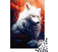 Adult Jigsaw Puzzle 1000 Animal Art Fox Puzzle Jigsaws Puzzles for Adults Educational Game Challenge Toy 1000pcs (38x26cm)