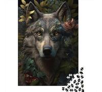 Adult Jigsaw Puzzle 1000 Animal Art Wolf Puzzle Jigsaws Puzzles for Adults Educational Game Challenge Toy 1000pcs (38x26cm)