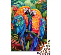Adult Jigsaw Puzzle 1000 Art Animal Parrot Puzzle Jigsaws for Adults Educational Game Challenge Toy 1000pcs (38x26cm)
