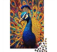 Adult Jigsaw Puzzle 1000 Art Animal Peacock Puzzle Jigsaws for Adults Educational Game Challenge Toy 1000pcs (38x26cm)