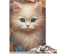 Adult Jigsaw Puzzle 1000 Art Cat Puzzle Jigsaws Puzzles for Adults Educational Game Challenge Toy 1000pcs (38x26cm)