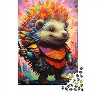 Adult Jigsaw Puzzle 1000 Art Hedgehog Puzzle Jigsaws for Adults Educational Game Challenge Toy 1000pcs (38x26cm)