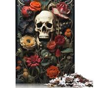 Adult Jigsaw Puzzle 1000 Artistic Skeleton Puzzle Jigsaws for Adults Educational Game Challenge Toy 1000pcs (38x26cm)