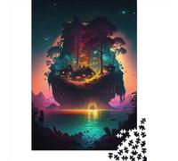 Adult Jigsaw Puzzle 1000 Beautiful Little Island Puzzle Jigsaws for Adults Educational Game Challenge Toy 1000pcs (38x26cm)