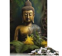 Adult Jigsaw Puzzle 1000 Buddha Art Puzzle Jigsaws Puzzles for Adults Educational Game Challenge Toy 1000pcs (38x26cm)