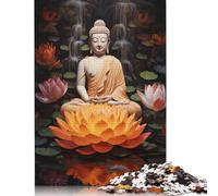 Adult Jigsaw Puzzle 1000 Buddha Art Puzzle Jigsaws Puzzles for Adults Educational Game Challenge Toy 1000pcs (75x50cm)