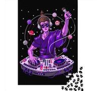 Adult Jigsaw Puzzle 1000 Buddha Psychedelic DJ Puzzle Jigsaws for Adults Educational Game Challenge Toy 1000pcs (38x26cm)