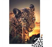 Adult Jigsaw Puzzle 1000 Chewing Leopard Puzzle Jigsaws Puzzles for Adults Educational Game Challenge Toy 1000pcs (38x26cm)