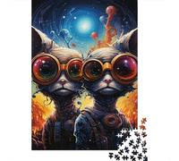 Adult Jigsaw Puzzle 1000 Colorful Chihuahua Puzzle Jigsaws Puzzles for Adults Educational Game Challenge Toy 1000pcs (75x50cm)