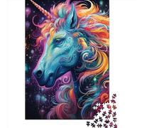 Adult Jigsaw Puzzle 1000 Colorful Unicorn Puzzle Jigsaws for Adults Educational Game Challenge Toy 1000pcs (75x50cm)