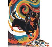 Adult Jigsaw Puzzle 1000 Dachshund Style 3 Puzzle Adult Jigsaw Puzzle Jigsaw Puzzles for Adults Educational Game Challenge Toy 38x26cm/1000pcs