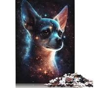 Adult Jigsaw Puzzle 1000 Galaxy Chihuahua Puzzle Jigsaws for Adults Educational Game Challenge Toy 1000pcs (75x50cm)