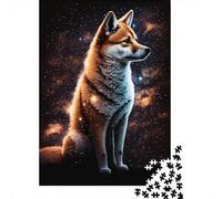 Adult Jigsaw Puzzle 1000 Galaxy Colour Shiba Inu Puzzle Jigsaws for Adults Educational Game Challenge Toy 1000pcs (38x26cm)