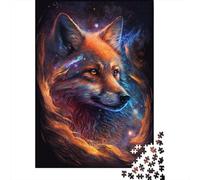 Adult Jigsaw Puzzle 1000 Galaxy Nebula Fox Puzzle Jigsaws Puzzles for Adults Educational Game Challenge Toy 1000pcs (38x26cm)