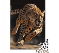 Adult Jigsaw Puzzle 1000 Leopard Puzzle Jigsaws Puzzles for Adults Educational Game Challenge Toy 1000pcs (75x50cm)