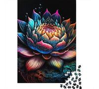 Adult Jigsaw Puzzle 1000 Lotus Flower Art Puzzle Jigsaws for Adults Educational Game Challenge Toy 1000pcs (75x50cm)