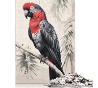 Adult Jigsaw Puzzle 1000 Parrot Japanese Painting Puzzle Jigsaws Puzzles for Adults Educational Game Challenge Toy 1000pcs (75x50cm)