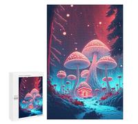 Adult Jigsaw Puzzle, 1000 PCS, Featuring Mystical Mushroom Forest-6 Artwork, Classic Jigsaw Entertainment for The Home, for Family Nights