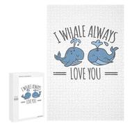 Adult Jigsaw Puzzle, 1000 PCS, Featuring Whale Always Love You Artwork, A Creative Way to Unwind after A Busy Day, for Family Fun