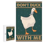 Adult Jigsaw Puzzle, 1000 PCS, with Detailed Dont Duck With Me Artwork, An Absorbing Project for Relaxed Weekends, for Puzzle Fans